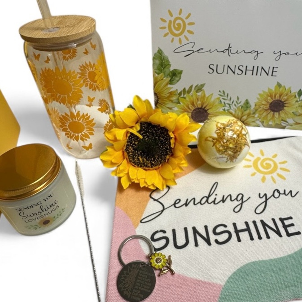 Sunflower Sending Sunshine Gift
Box Friends Positivity Support Birthday